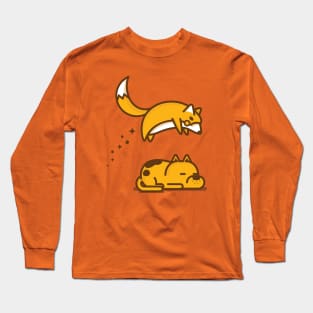 Fox and Lazy Dog Long Sleeve T-Shirt